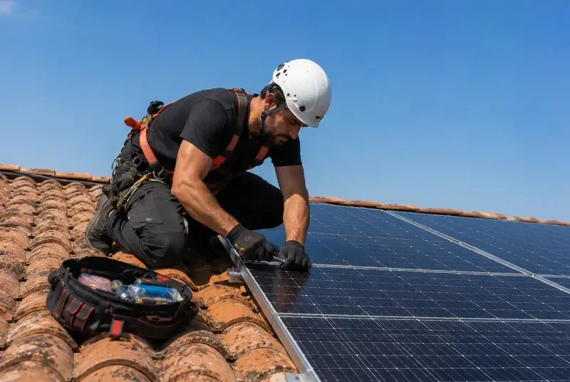 Maintenance et monitoring de panneaux solaires à Saint-Martial-de-Nabirat